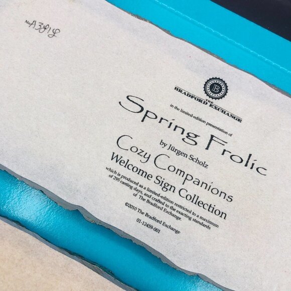 2010 Bradford Exchange Cozy Companions Limited Series Cats Wall Plaque, set of 3 - Picture 4 of 11